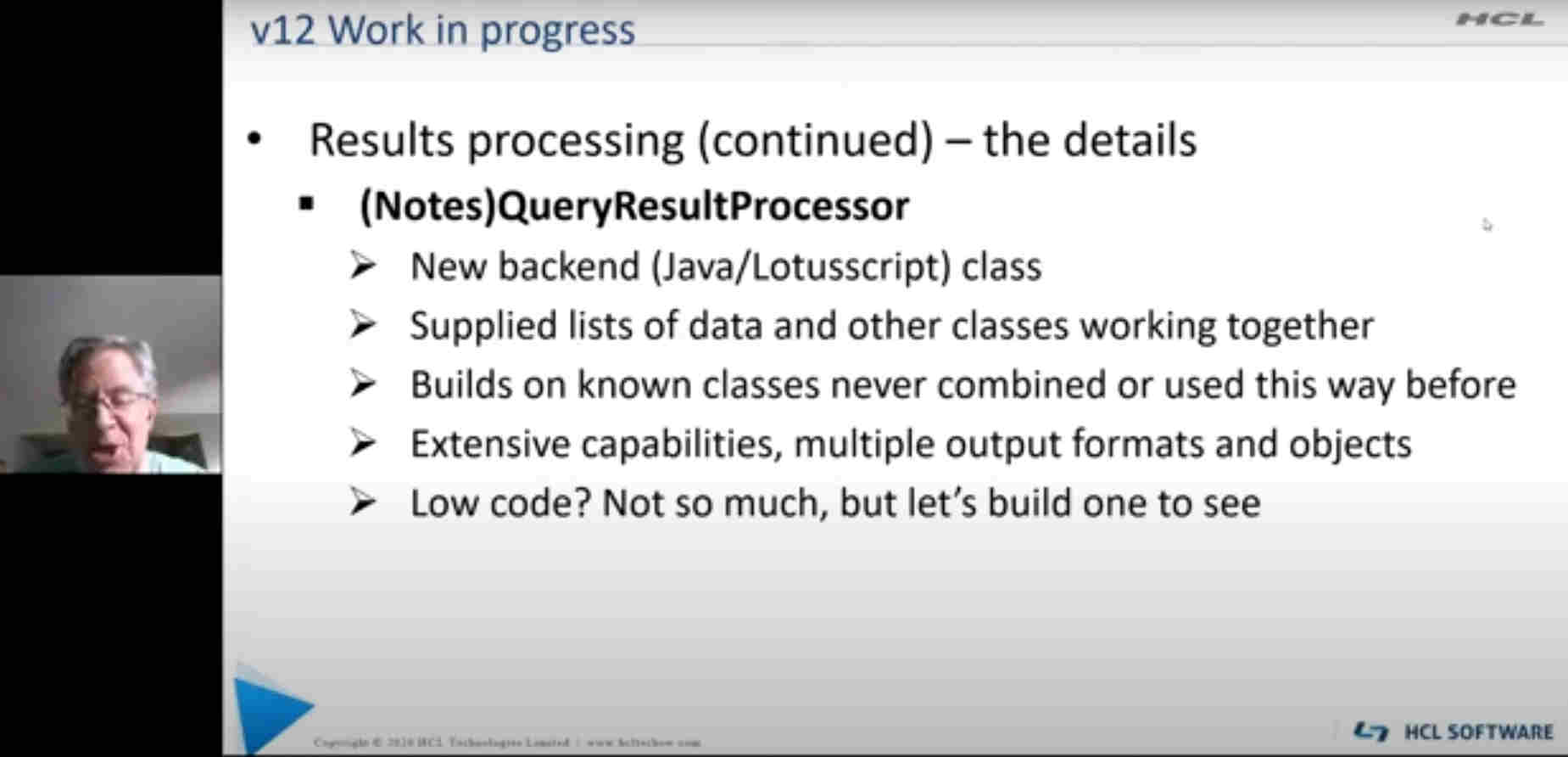 Welcome to the new class: NotesQueryResultProcessor